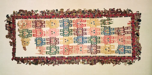 Mantle Fragments, Known as The Paracas Textile, Nazca Culture